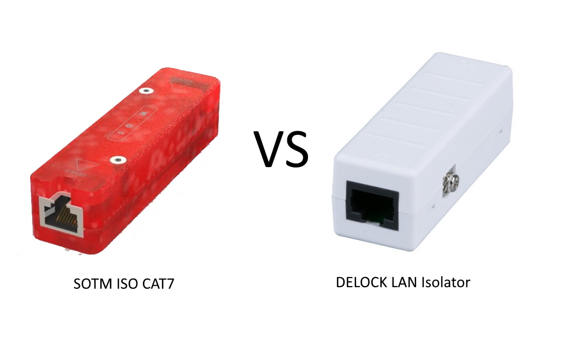 Du betrachtest gerade LAN Isolatoren – SOTM ISO CAT7 u. DELOCK Isolator